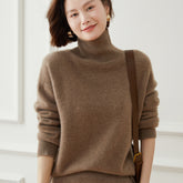 Thickened Turtleneck Loose Slimming Knitted Cashmere Sweater